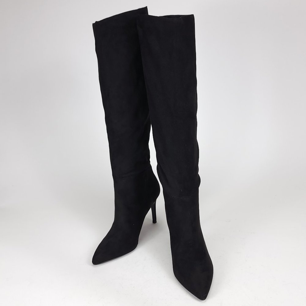 Steve Madden Kimari Women's Knee High Black Faux Suede Heeled Boots
